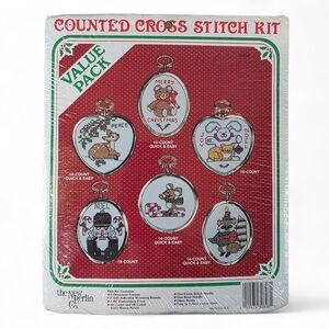🎄 Vintage Christmas Cross Stitch Ornament Kit – New Berlin Co Holiday Gifts NEW